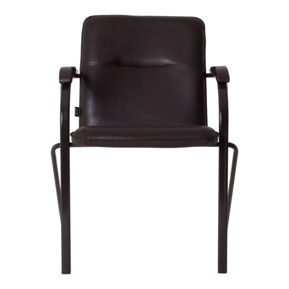 Стул Самба, кожзам Вега дарк браун, каркас темный орех, подлокотники венге - фото 7