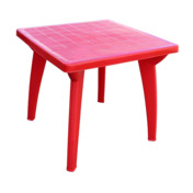 Фотография товара Стол пластиковый Monly, квадратный, красный  от компании ChiedoCover.