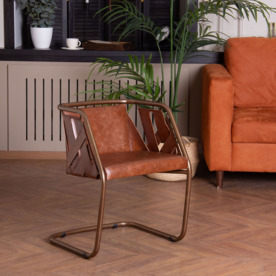 Кресло Gefest, кожа натуральная Mora Atillio Spa, каркас бронза