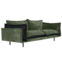 Настоящее фото товара Диван Barcelona 2-местный, зеленый, черный, произведённого компанией ChiedoCover