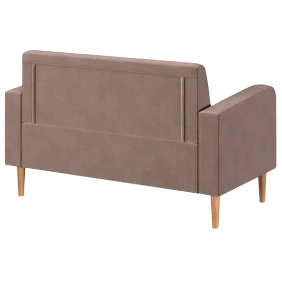 Диван Папилла, велюр, 132 см, светло-коричневый - фото 3