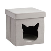 Фотография товара Пуф складной с ящиком Store Pet, серый от компании ChiedoCover.