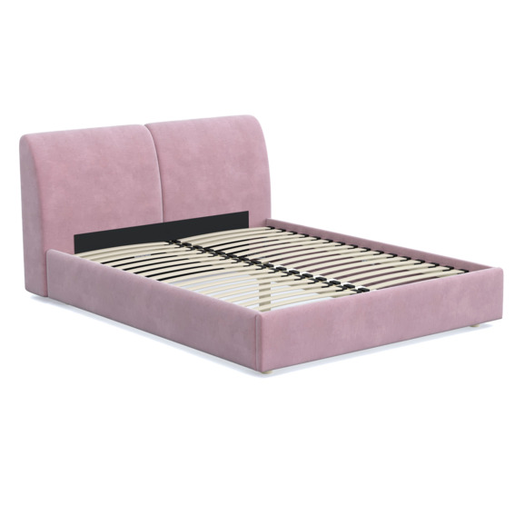 Кровать Бекка, Chenille Pink - фото 1