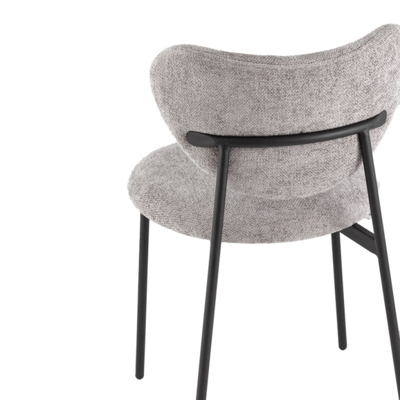 Стул Рина, шенилл серый - фото 5