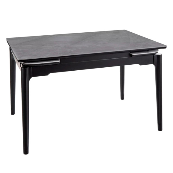 Стол обеденный Atrium, серый лак, черный - фото 1