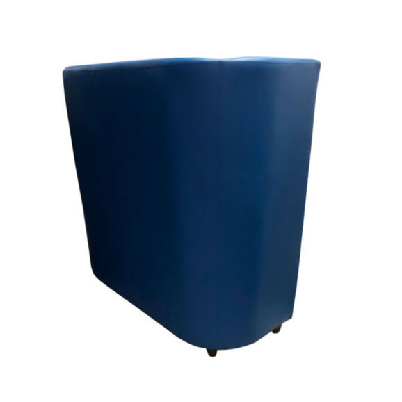 Диван Волна с высокой спинкой двухместный, синий Диван Волна с высокой спинкой двухместный, синий - фото 2