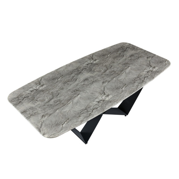 Стол Флюид, серый, черный Стол Флюид, серый, черный - фото 4