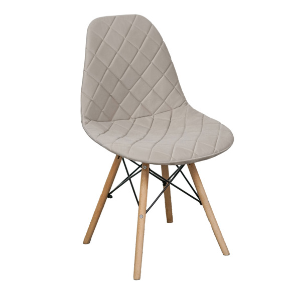 Чехол Е06 на стул Eames, бежевый - фото 1