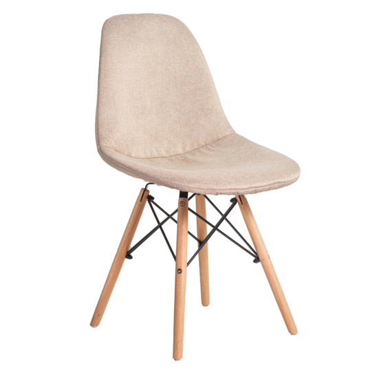 Чехол Е01 на стул Eames, уплотненный бежевый - фото 1