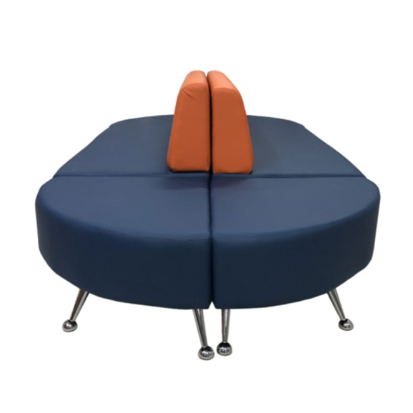 Модульный диван Волт (6-ть секций), оранжево-синий Модульный диван Волт (6-ть секций), оранжево-синий - фото 3