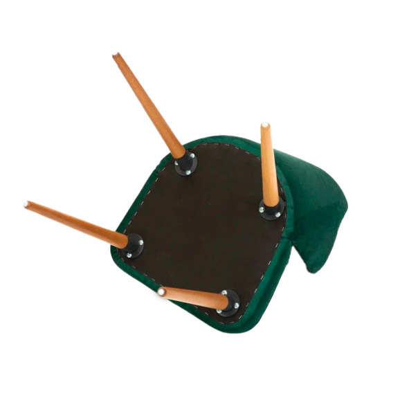 Стул Турин, зеленый, лаковые ножки Стул Турин, зеленый, лаковые ножки - фото 6