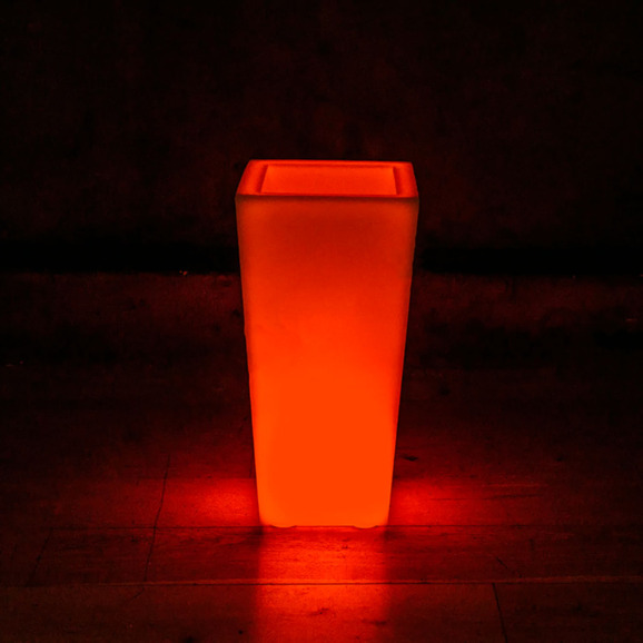 Светящееся LED кашпо-конус Flow RGB Accum L - фото 1