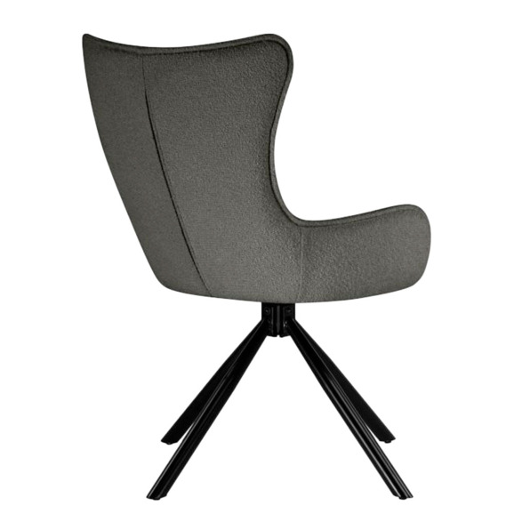 Стул на металлокаркасе Chicago light gray / black legs KD Стул на металлокаркасе Chicago light gray / black legs KD - фото 4