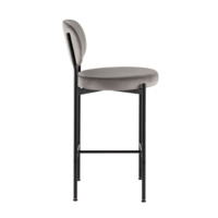 Фотография товара Стул полубарный Бриф ВД, велюр, серый от компании ChiedoCover.