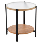 Фотография товара Стол журнальный Orb S, прозрачный, черный от компании ChiedoCover.