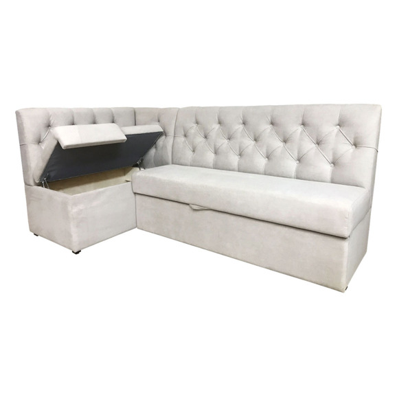 Диван Flower угловой, бежевый - фото 4