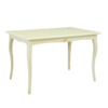 Стол раздвижной Нермани, массив бука, молочный