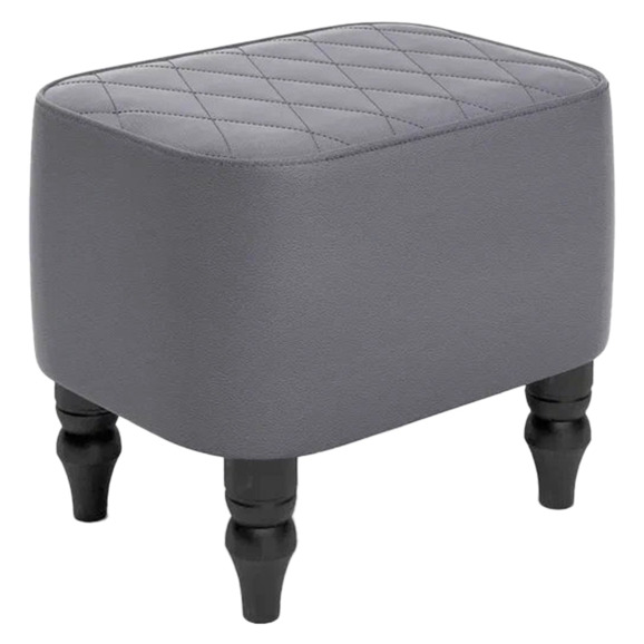 Пуф Лотик, экокожа, серый - фото 1