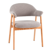 Фотография Стул обеденный Tavu с деревянными ножками, серый от производителя ChiedoCover, картинка продукции, реальное фото товара Настоящее фото товара Стул обеденный Tavu с деревянными ножками, серый, произведённого компанией ChiedoCover