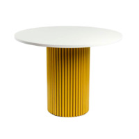 Настоящее фото товара Стол Барел 110 белый / золото, произведённого компанией ChiedoCover