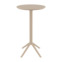 Настоящее фото товара Стол барный складной Sky Folding Bar Table 600, бежевый, произведённого компанией ChiedoCover