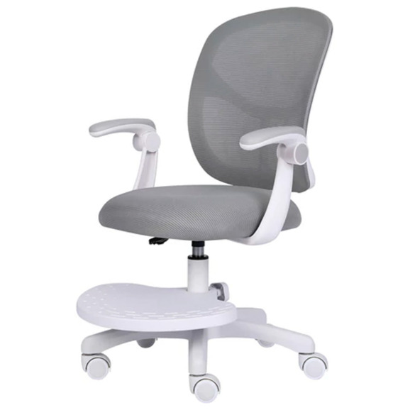 Кресло детское с подставкой для ног Скаттл, серый - фото 4