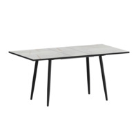 Фотография Стол раздвижной Бетти 1100+300 серый каспий, черный муар от производителя ChiedoCover, картинка продукции, реальное фото товара Настоящее фото товара Стол раздвижной Бетти 1100+300 серый каспий, черный муар, произведённого компанией ChiedoCover