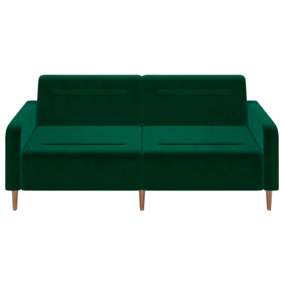 Диван Папилла, велюр, 202 см, зеленый - фото 2