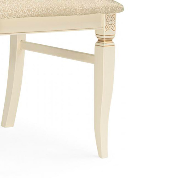 Деревянный стул Roy слоновая кость / золото патина - фото 8