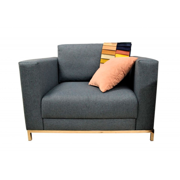 Кресло Марлоу, рогожка нептун 19, серое - фото 3