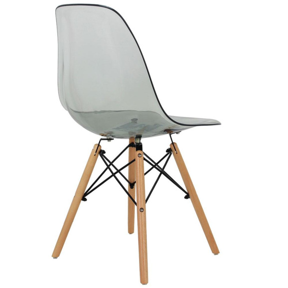 Стул Eames прозрачный серый - фото 4