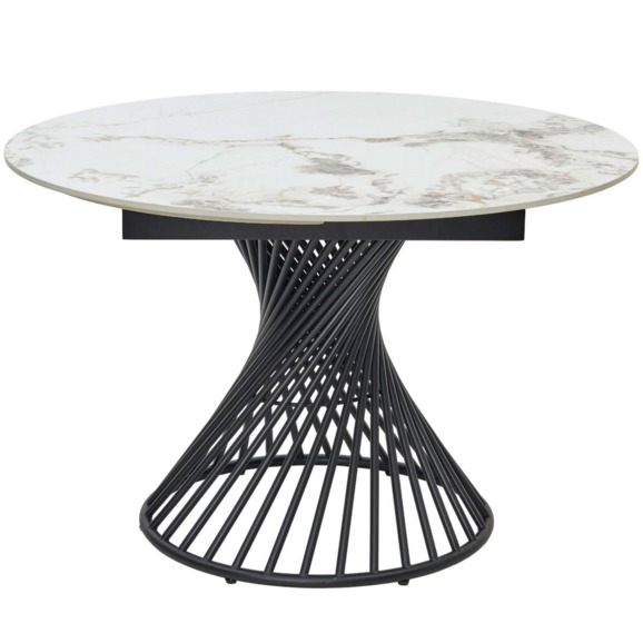 Стол BUENO 120 GLOSS GOLDEN JADE SOLID CERAMIC / BLACK - фото 3
