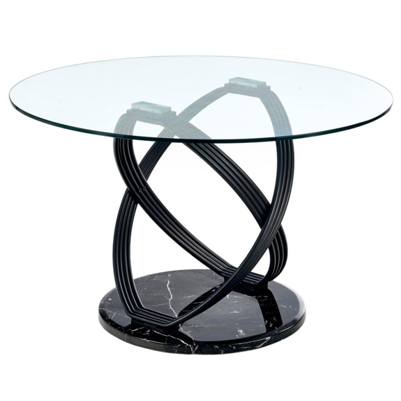 Стол Fable, прозрачный, ножки черные - фото 1