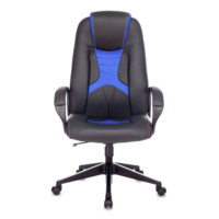 Кресло игровое TopChairs ST-CYBER 8, черный/ синий экокожа, крестовина пластик