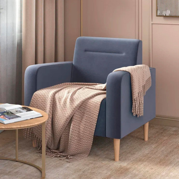 Кресло Папилла, велюр, серый Кресло Папилла, велюр, серый - фото 5