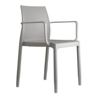 Настоящее фото товара Кресло пластиковое Chloe Trend Mon Amour, светло-серый, произведённого компанией ChiedoCover
