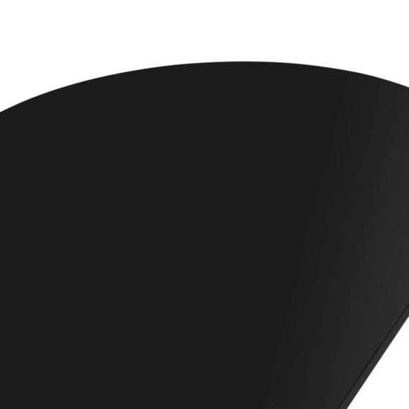 Барон О 160 х 90 черная пленка шагрень / золотые ноги - фото 5