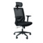 Настоящее фото товара Офисное поворотное кресло Sparx frs-3 also black, ткань / сетка, черный, произведённого компанией ChiedoCover
