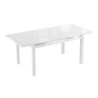 Фотография товара Стол Гласс-6, экстрабелый, белый глянец от компании ChiedoCover.