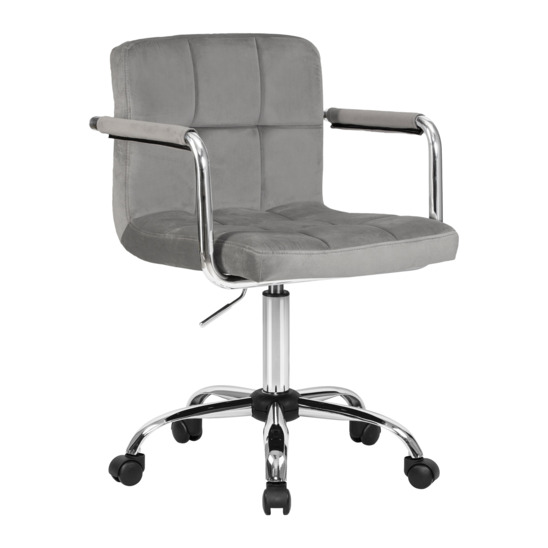 Офисное кресло Таварес, серый велюр - фото 1