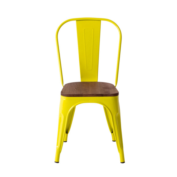 Стул Tolix Wood, желтый Стул Tolix Wood, желтый - фото 2