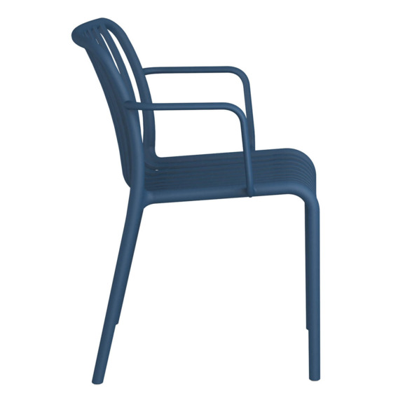 Стул Gorg с подлокотниками, темно-синий Стул Gorg с подлокотниками, темно-синий - фото 3