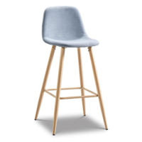 Настоящее фото товара Барный стул Анкара голубой/ дерево, произведённого компанией ChiedoCover