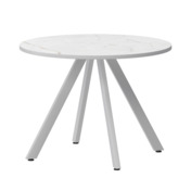 Фотография товара Стол нераздвижной Лаки мини 800мм, азул, белый муар от компании ChiedoCover.