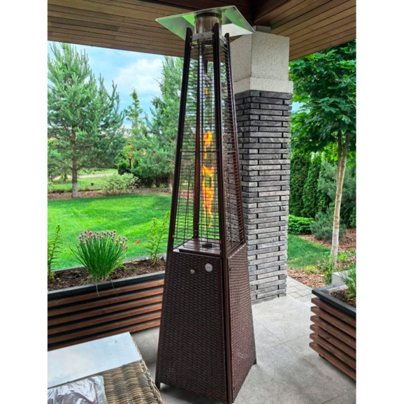 Уличный газовый обогреватель WWT 13I ROTANG Brown Уличный газовый обогреватель WWT 13I ROTANG Brown - фото 2