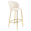 Настоящее фото товара Стул барный Fracture, кремовый, золото, произведённого компанией ChiedoCover
