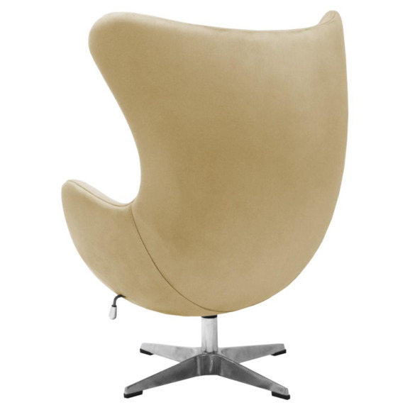 Кресло Egg style chair, карамельный, искусственная замша - фото 5