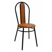 Фотография товара Стул Lorence, каркас черный, коричневый от компании ChiedoCover.