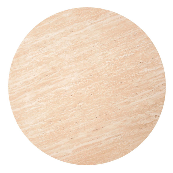 Набор журнальных столиков Pause, травертин, белый - фото 2