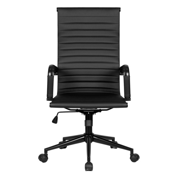 Кресло руководителя Clark Simple Black, экокожа черная - фото 2